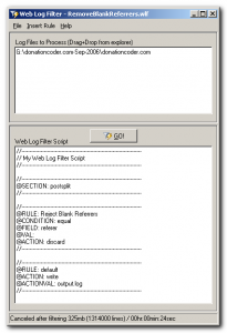 Web log filter  Alpha