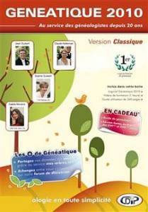 Logiciel gnalogie : Gnatique version classique 2010