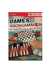 Logiciel jeu : Dames backgammon jeux de pions