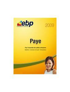 Logiciel paie : EBP Paye 2009 (version mise  jour)